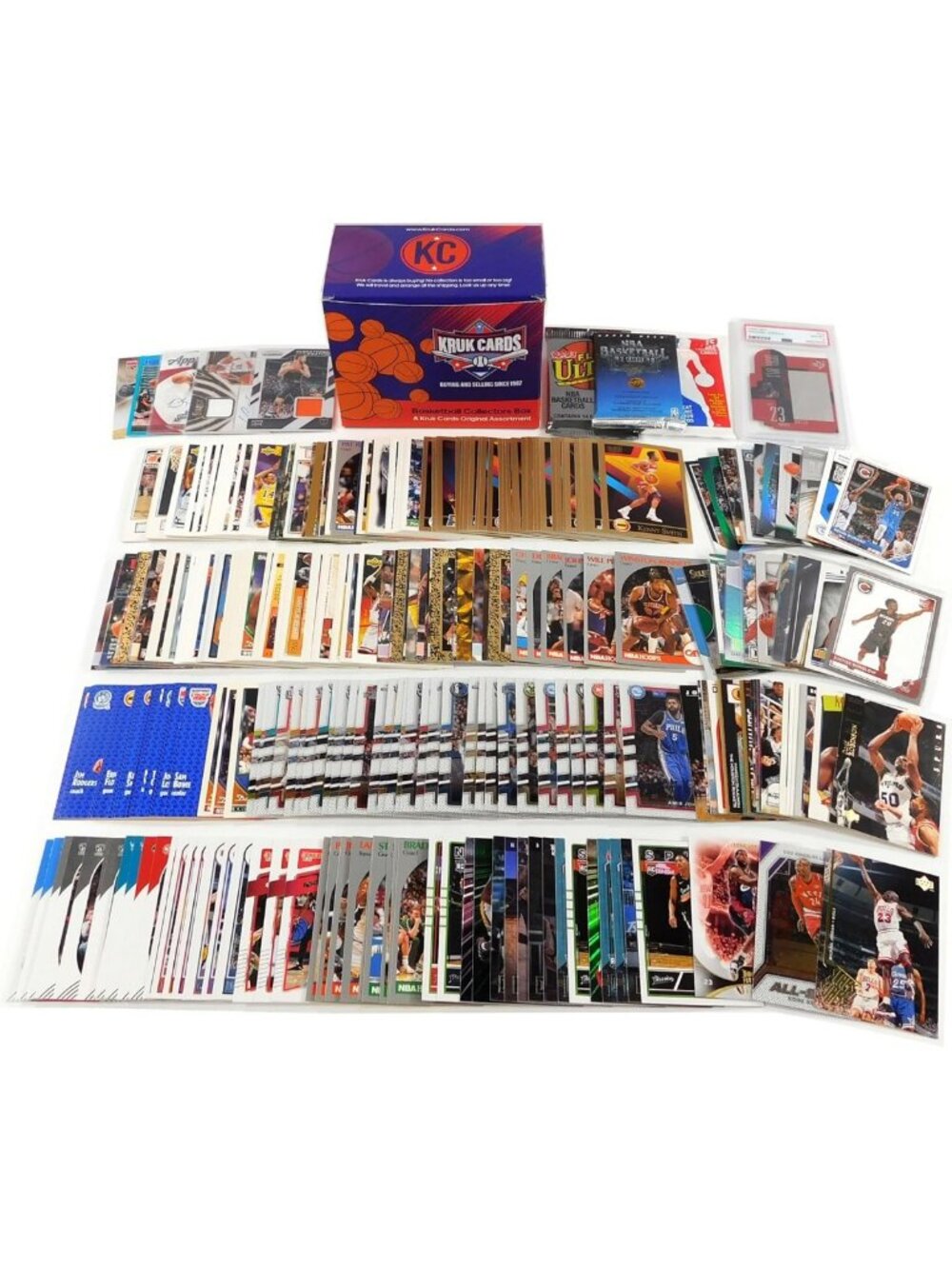 Ultimate Basketball Card Collection | 300 Assorted Cards, PSA Graded, HOF